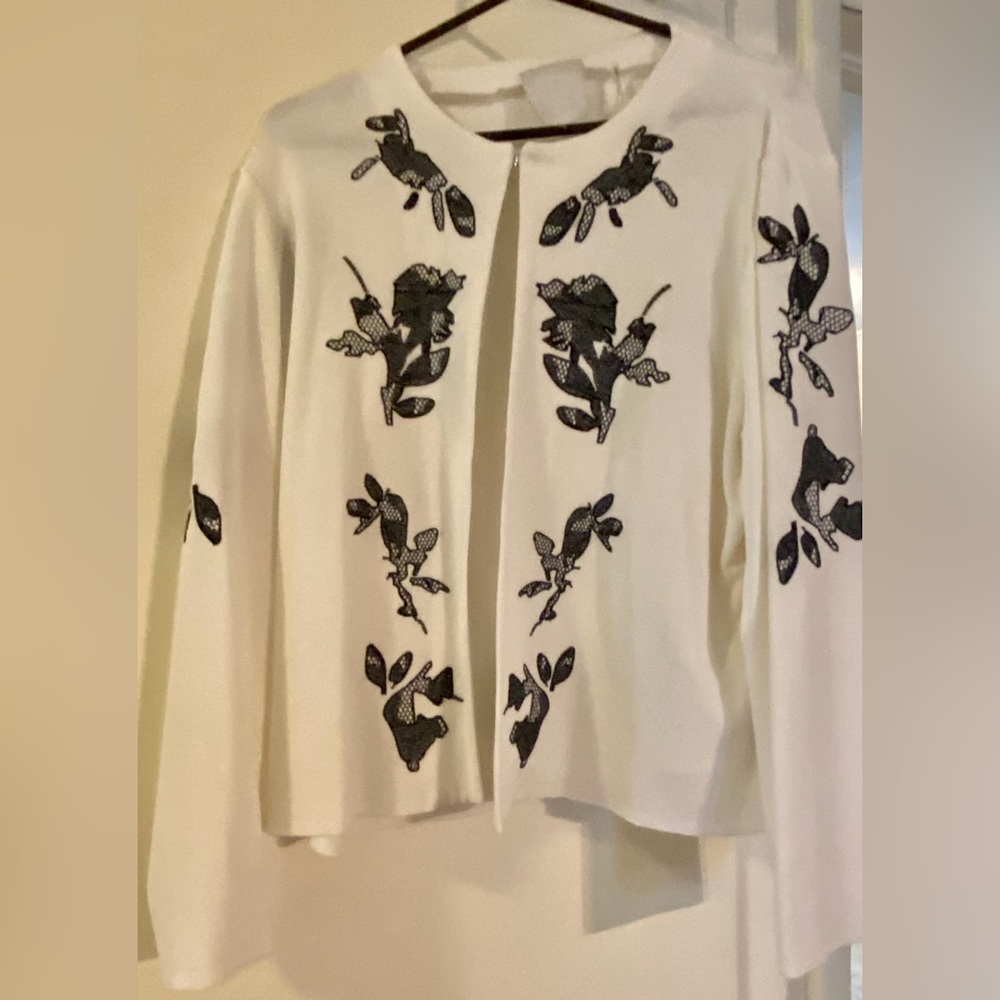 Black and white sweater